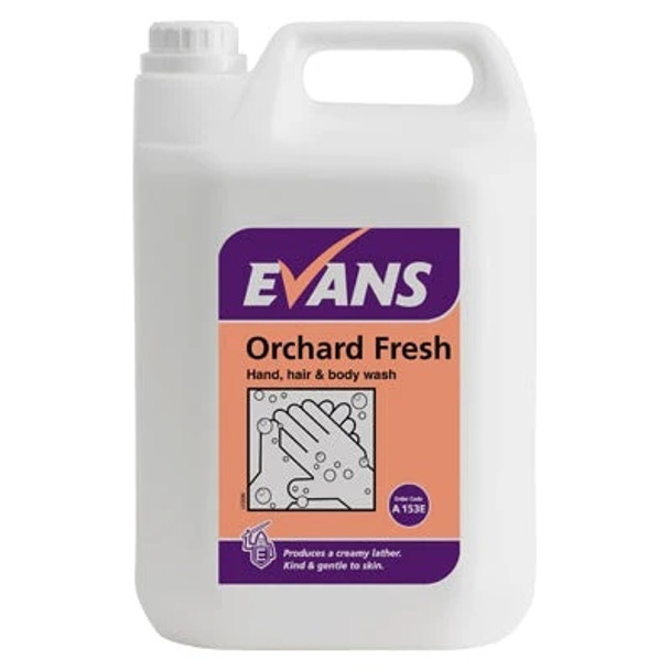 Evans Orchard Fresh Hand Hair and Body Wash 5Ltr