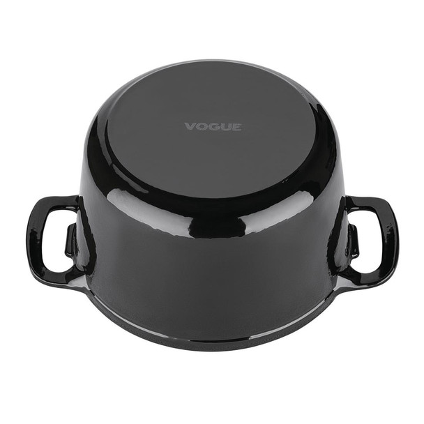 Vogue Black Round Casserole Dish 3.2Ltr GH300