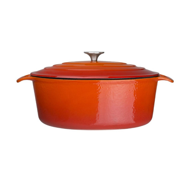 Vogue Orange Oval Casserole Dish 6Ltr GH312