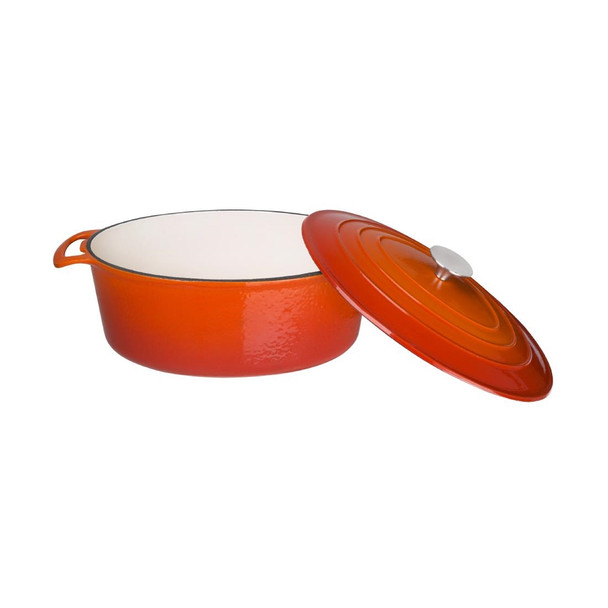 Vogue Orange Oval Casserole Dish 6Ltr GH312