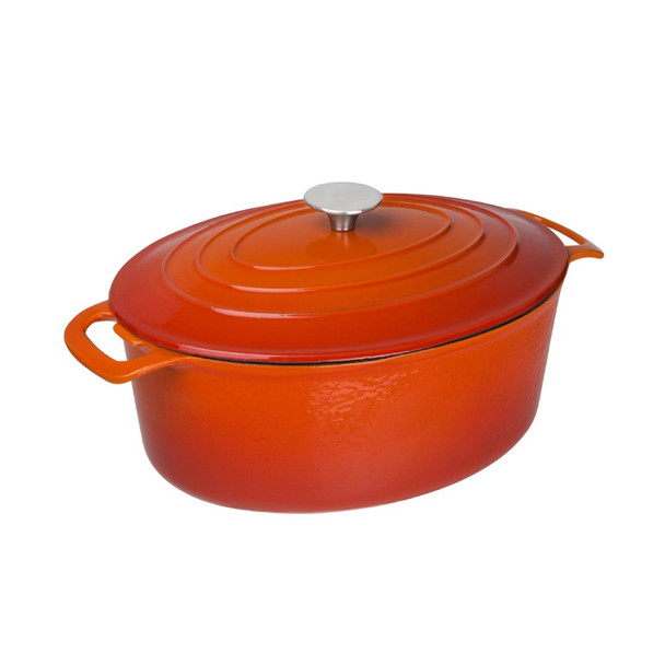 Vogue Orange Oval Casserole Dish 6Ltr GH312