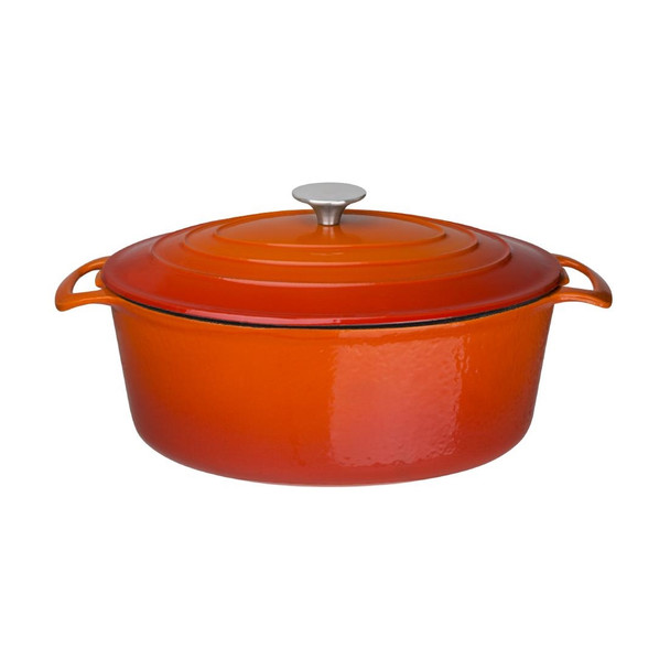 Vogue Orange Oval Casserole Dish 6Ltr GH312