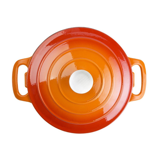 Vogue Orange Round Casserole Dish 4Ltr GH303