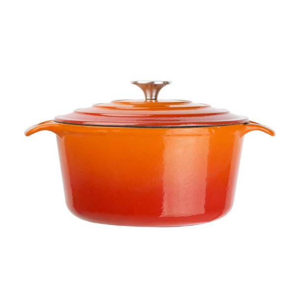 Vogue Orange Round Casserole Dish 4Ltr GH303