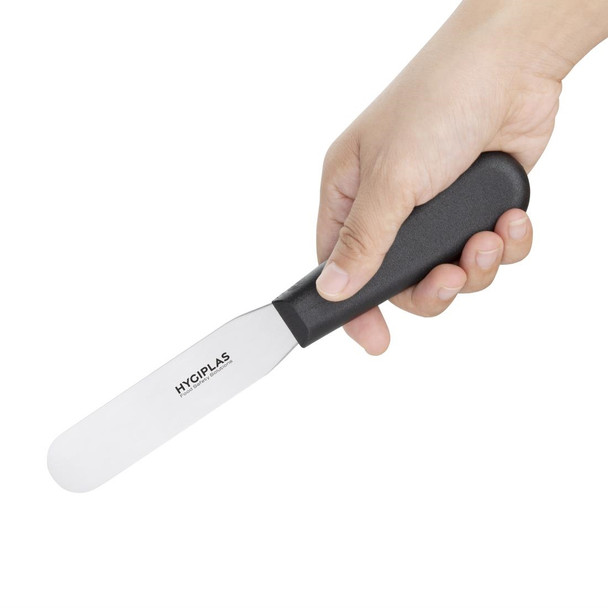 Hygiplas Straight Blade Palette Knife Black 10cm D401