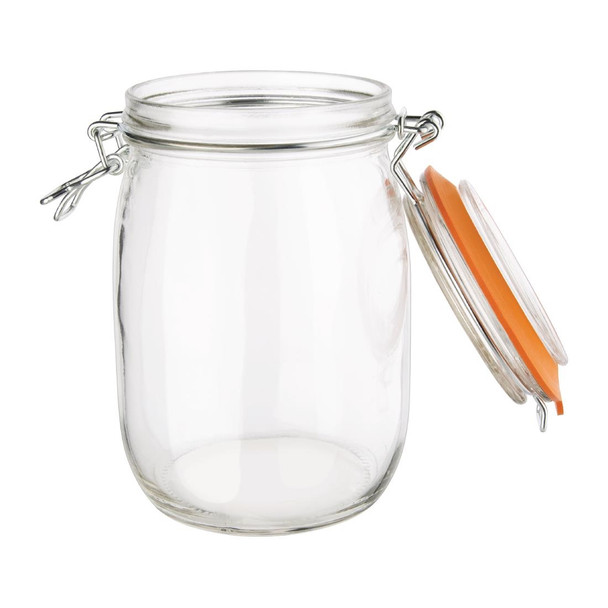 Vogue Clip Top Preserve Jar 1000ml P492