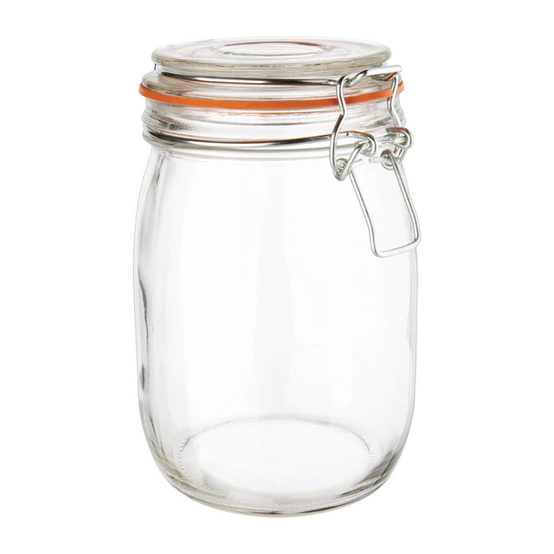 Vogue Clip Top Preserve Jar 1000ml P492