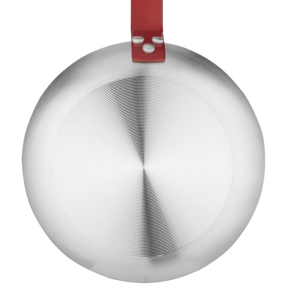 Hygiplas Non-Stick Teflon Aluminium Platinum Plus Frying Pan with Red Handle 200mm FB473