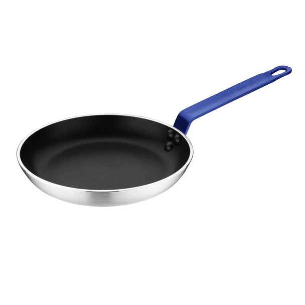 Hygiplas Non-Stick Teflon Aluminium Platinum Plus Frying Pan with Blue Handle 240mm FX135