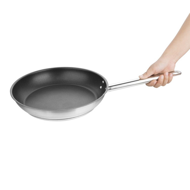 Vogue Non-stick Teflon Stainless Steel Platinum Plus Frying Pan 280mm FC097