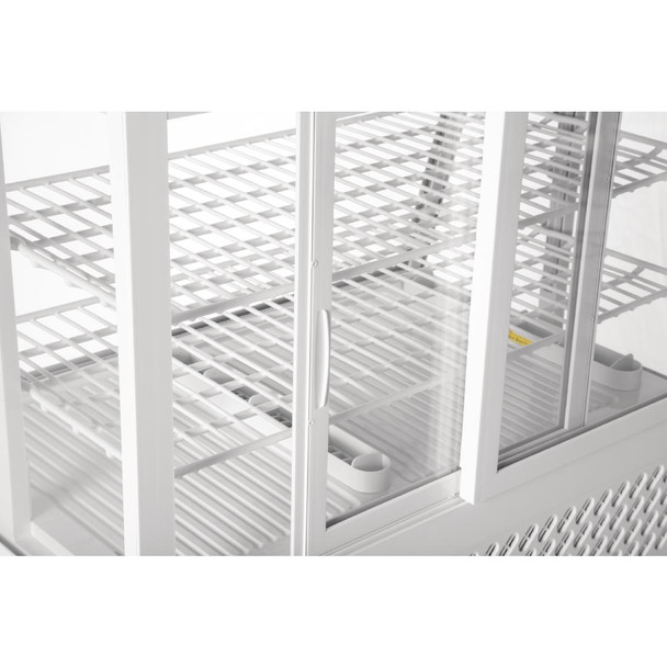 Polar C-Series Countertop Food Display Fridge 100Ltr White CC666