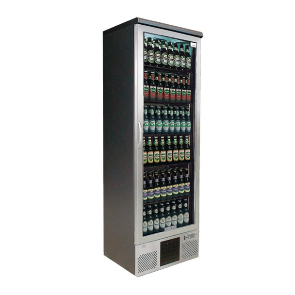 Gamko Maxiglass 1 Glass Door 300Ltr Bottle Cooler Cabinet MG2/300RGCS CE565