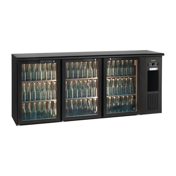 E3 3 x glass door undercounter bottle cooler FD026