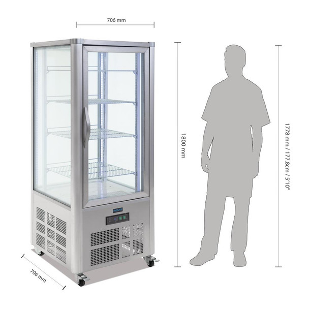 Polar G-Series Patisserie Display Fridge 400Ltr GD881
