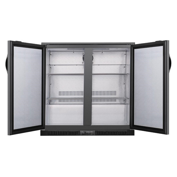 Polar G-series 850mm Double Door Back Bar Cooler Solid Door 198 Ltr GE998