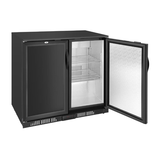 Polar G-series 850mm Double Door Back Bar Cooler Solid Door 198 Ltr GE998