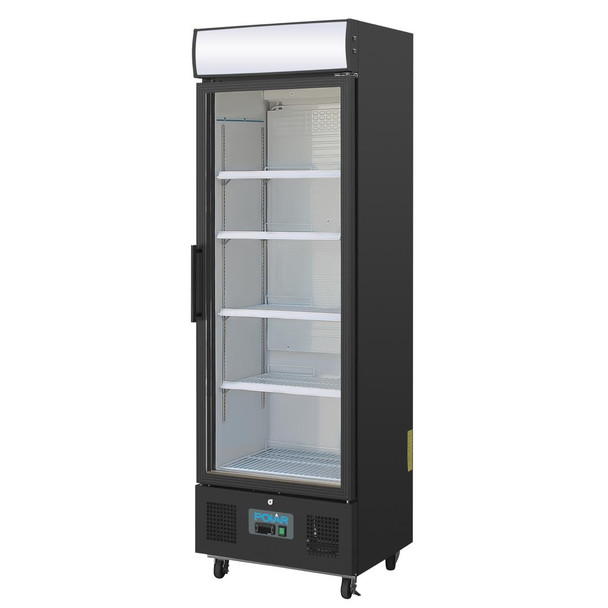 Polar G-Series Upright Display Fridge 368Ltr Black GH427