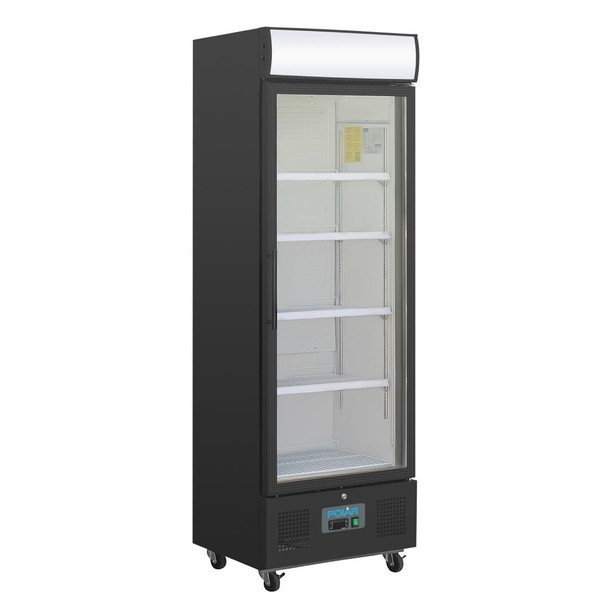 Polar G-Series Upright Display Fridge 368Ltr Black GH427