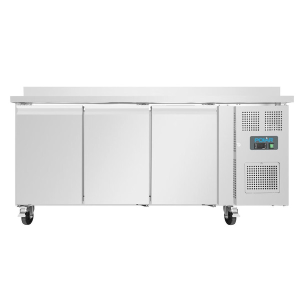 Polar U-Series Triple Door Counter Freezer with Upstand 417Ltr DL917