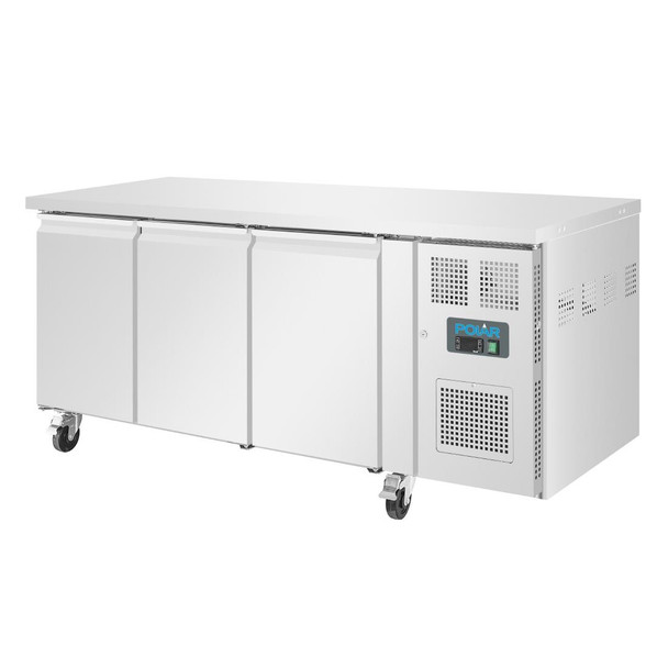 Polar U-Series Triple Door Counter Freezer 417Ltr G600