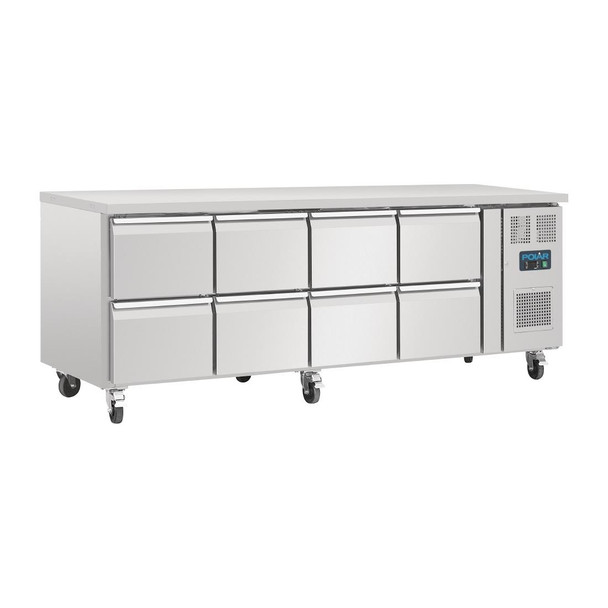 Polar U-Series Eight Drawer Gastronorm Counter Fridge DA549