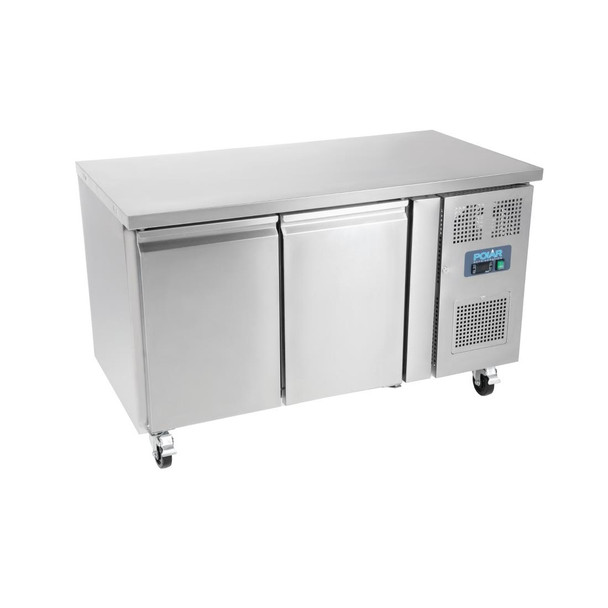 Polar U-Series Double Door Counter Fridge 282Ltr G596