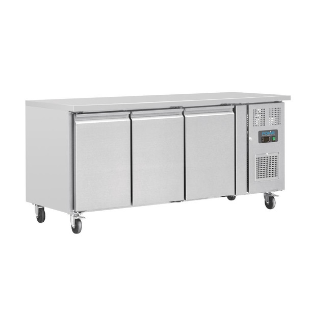 Polar U-Series Triple Door Counter Fridge 417Ltr G597