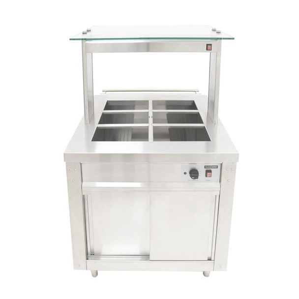 Parry Flexi-Serve Hot Cupboard with Wet Bain Marie Top and Quartz Heated Gantry FS-HBW2PACK CH190