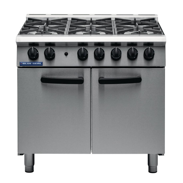 Blue Seal 6 Burner Oven Range Medium Duty LPG G750 6 CM603-P