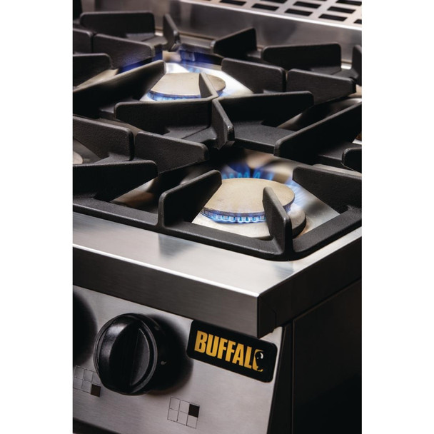 Buffalo 6 Burner Gas Oven Range with Castors CT253