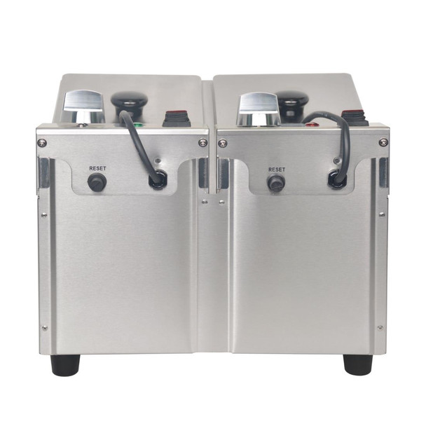 Buffalo Twin Tank Twin Basket 2x3Ltr Countertop Fryer 2x2kW DB203