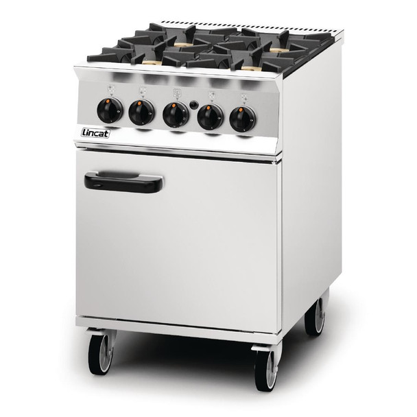 Lincat Opus 800 Propane Gas 4 Burner Range with Right Hand Door OG8001/P/RHD DM501-P