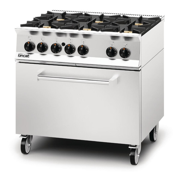 Lincat Opus 800 Propane Gas 6 Burner Range with Drop Down Door OG8002/P DM503-P