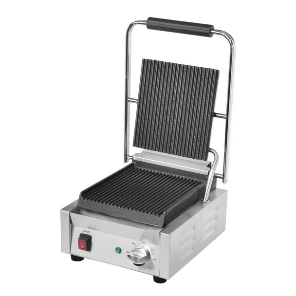 Buffalo Bistro Ribbed Contact Grill DY993