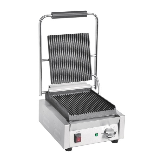 Buffalo Bistro Ribbed Contact Grill DY993