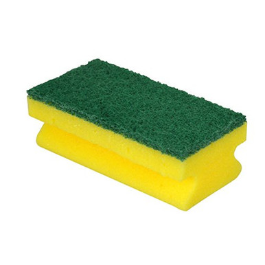 Non-Scratch Finger Gripped Sponge Scourer White - Robert Scott