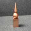 Traditional Cone Post Cap - Copper Finial – Mailbox Post Finial Caps