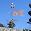 Maple Leaf Banner Weather vane
