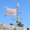 Weathervane Banner with Fleur de Lis - Handmade in USA