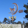 cat and moon weathervane