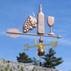 Wine Bottle Weathervane