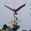 handmade copper eagle wind vane