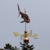 handmade great white shark wind vane