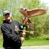 Todd holding the Eagle Weathervane for Size Reference