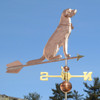 Labrador wearing Collar Weathervane