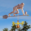 football player weathervane