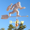 Bigfoot weathervane with golf clubs