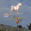 Pug Weathervane - shown with Pug Wearing a Custom Collar