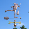 frog witch weathervane