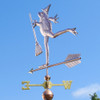 frog witch weathervane